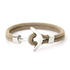 Pulsera ancla beige