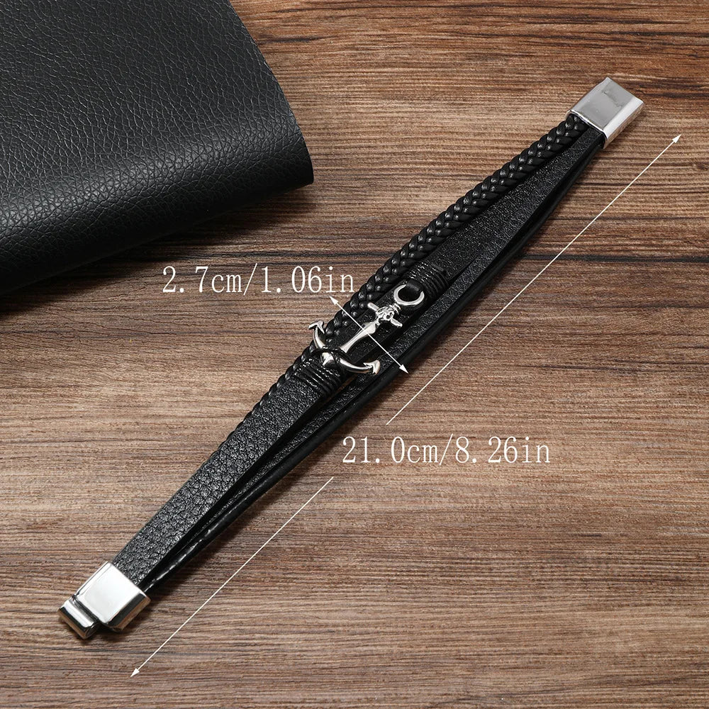 Pulsera ancha ancla