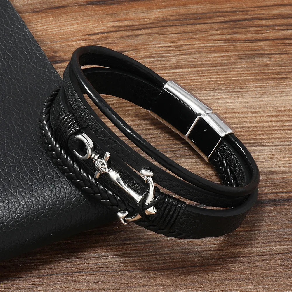 Pulsera ancha ancla