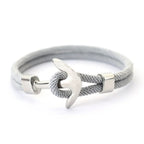 Pulsera ancla gris 