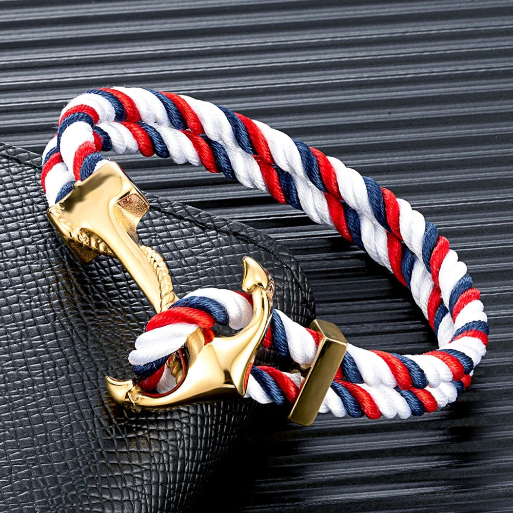 Pulsera ancla hombre 