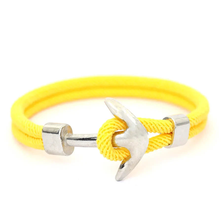 Pulsera ancla amarilla