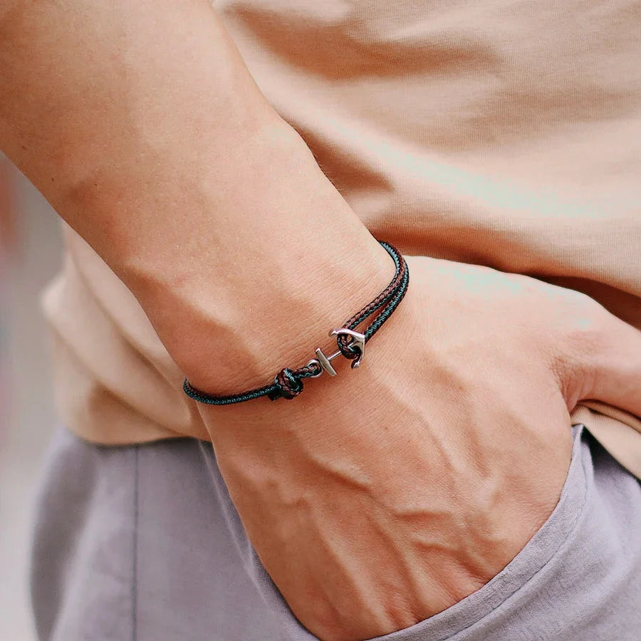 Pulsera ancla marinera 