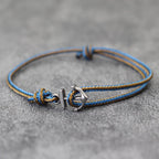 Pulsera ancla marinera azul