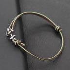 Pulsera ancla marinera verde claro