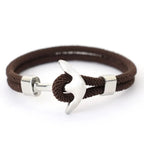 Pulsera ancla marrón