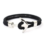 Pulsera ancla negra