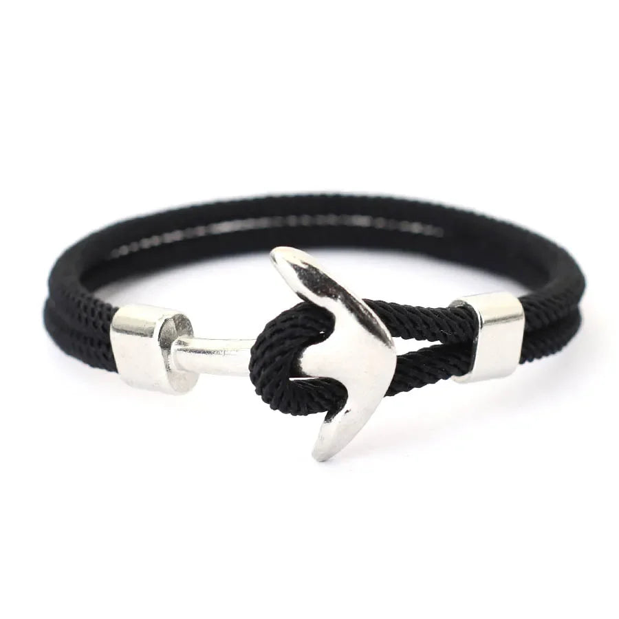 Pulsera ancla negra