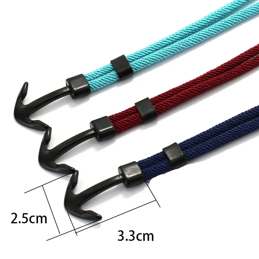 Pulsera ancla negra