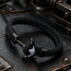 Pulsera ancla negra negro