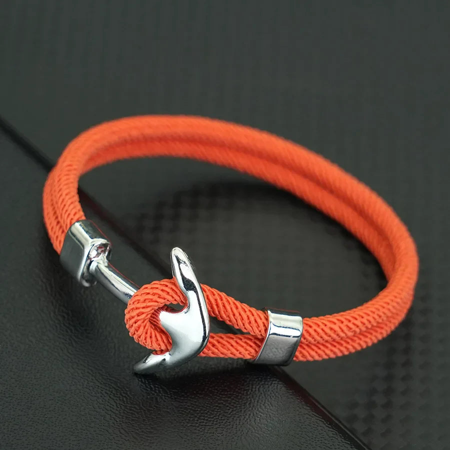 Pulsera ancla naranja