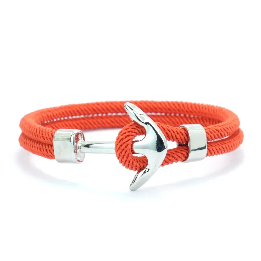 Pulsera ancla naranja