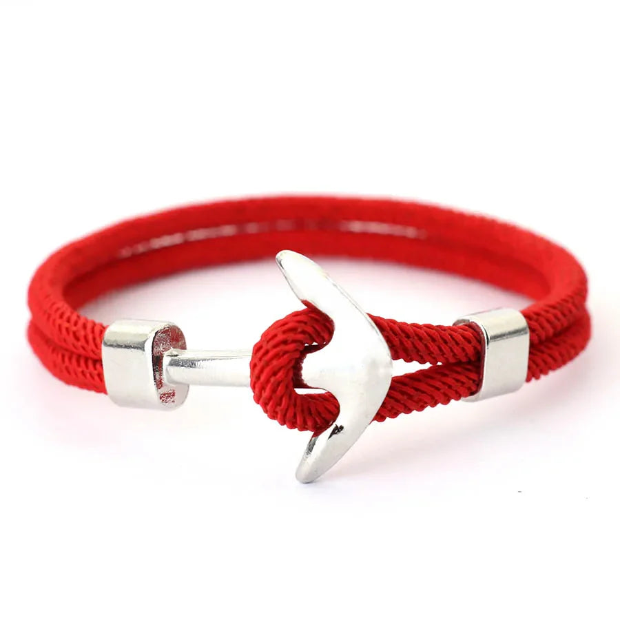 Pulsera ancla roja
