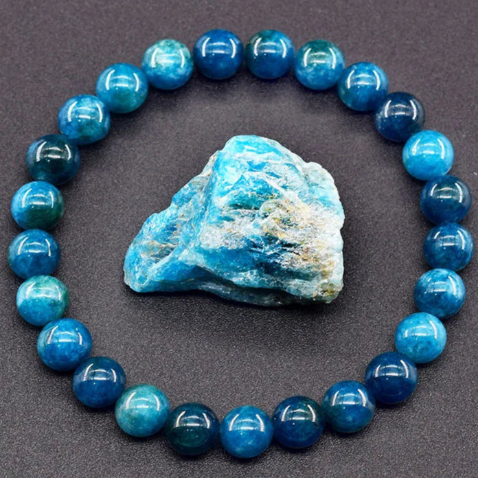 Pulsera de Apatita Azul