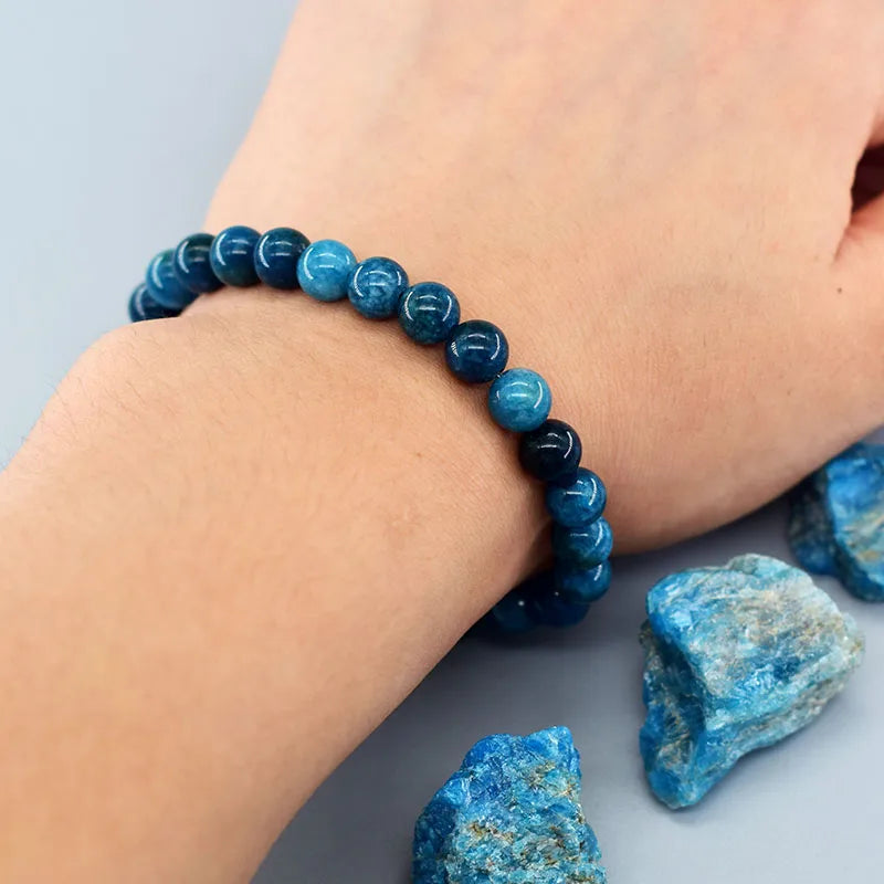 Pulsera Apatita Azul 