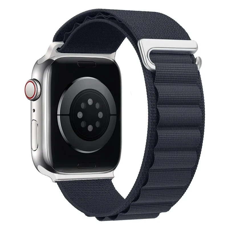 Pulsera Apple Watch con hebilla deportiva azul