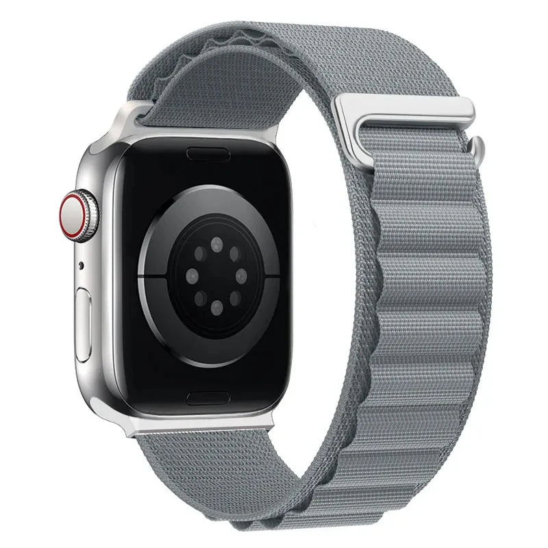 Pulsera Apple Watch con hebilla deportiva gris