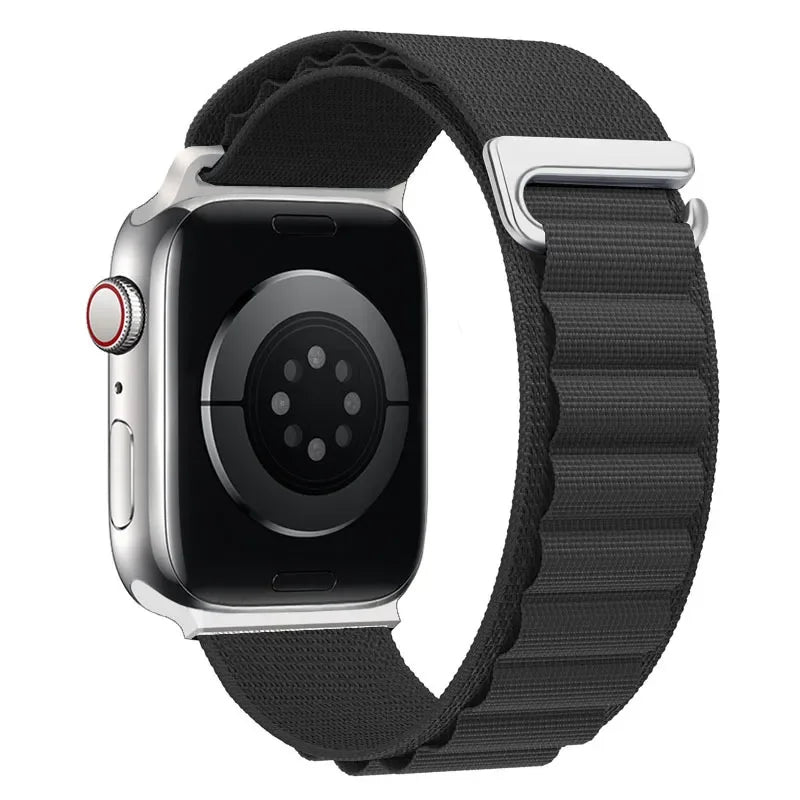 Pulsera Apple Watch con hebilla deportiva negra