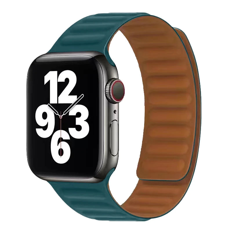 Pulsera Apple Watch con cierre magnético verde
