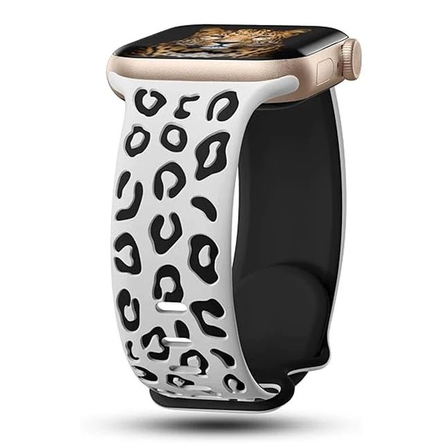 Pulsera Apple Watch Leopardo blanco