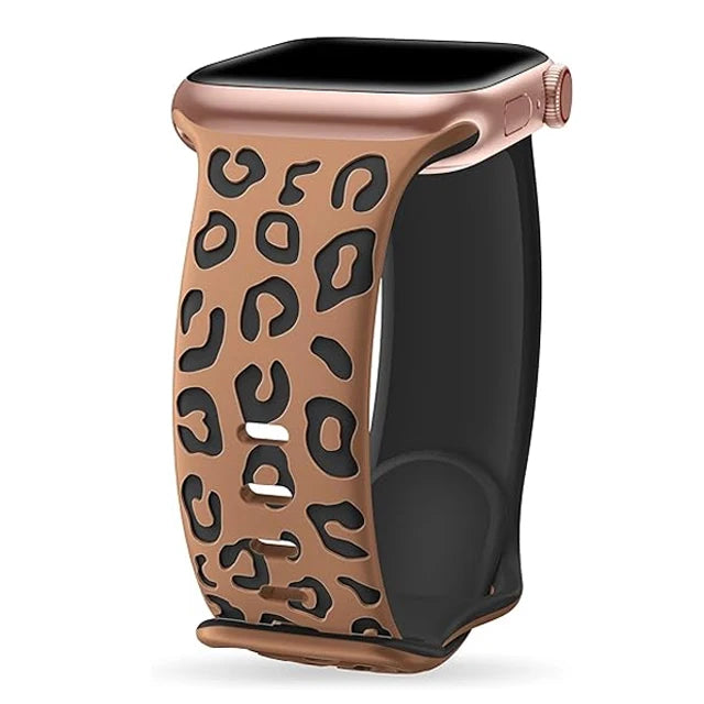 Pulsera Apple Watch Leopardo marrón