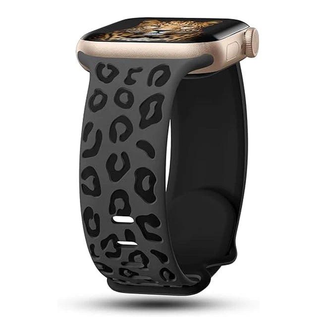 Pulsera Apple Watch Leopardo negro