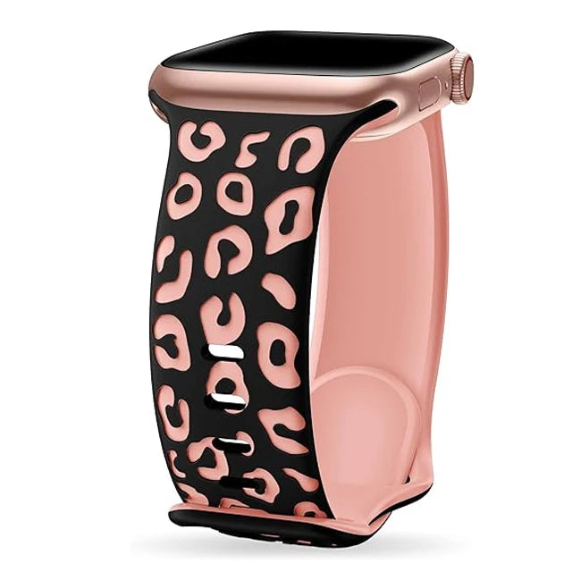 Pulsera Apple Watch Leopardo rosa