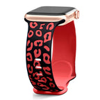 Pulsera Apple Watch Leopardo rojo