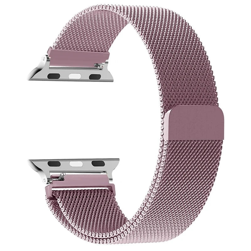 Pulsera Magnética para Apple Watch de Acero fucsia