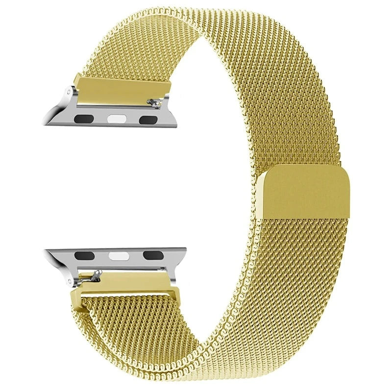 Pulsera Magnética para Apple Watch de Acero dorado