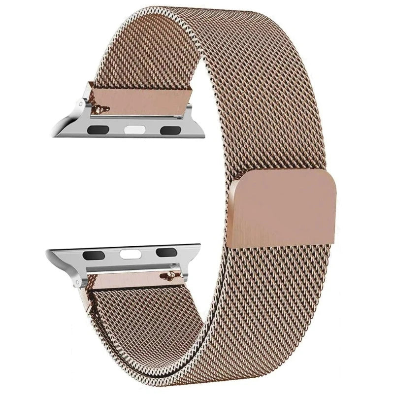 Pulsera Magnética para Apple Watch de Acero rosa dorado