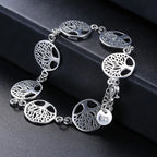 Pulsera Árbol de la Vida Gourmet Mujer Plata