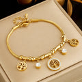 Pulsera árbol de la vida adornada con strass