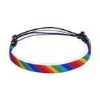 Pulsera arcoíris ajustable