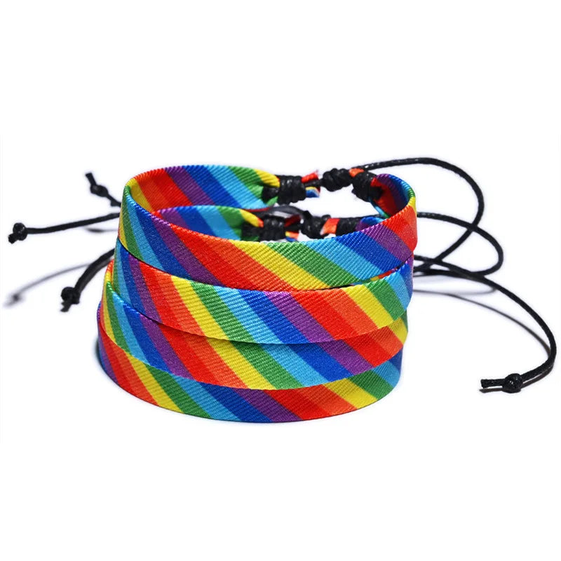 Pulsera arcoíris ajustable