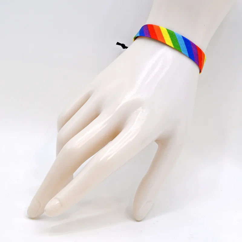 Pulsera arcoíris ajustable 