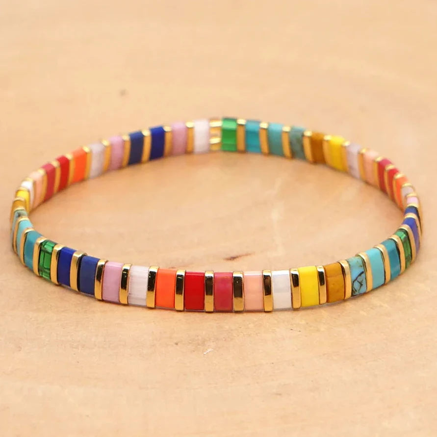 Pulsera arcoíris para mujer
