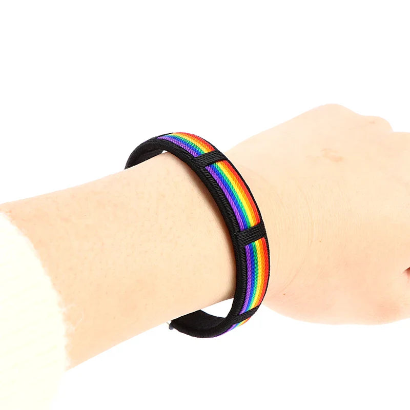 Pulsera arcoíris para hombre o mujer 