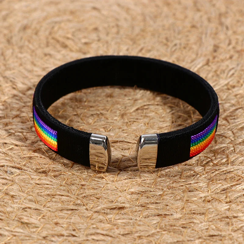 Pulsera arcoíris para hombre o mujer
