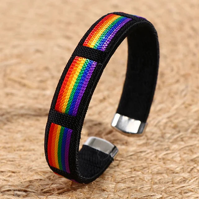 Pulsera arcoíris para hombre o mujer
