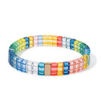 Pulsera arcoíris rosa