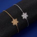 Pulsera Mujer Cubo de Metatrón oro