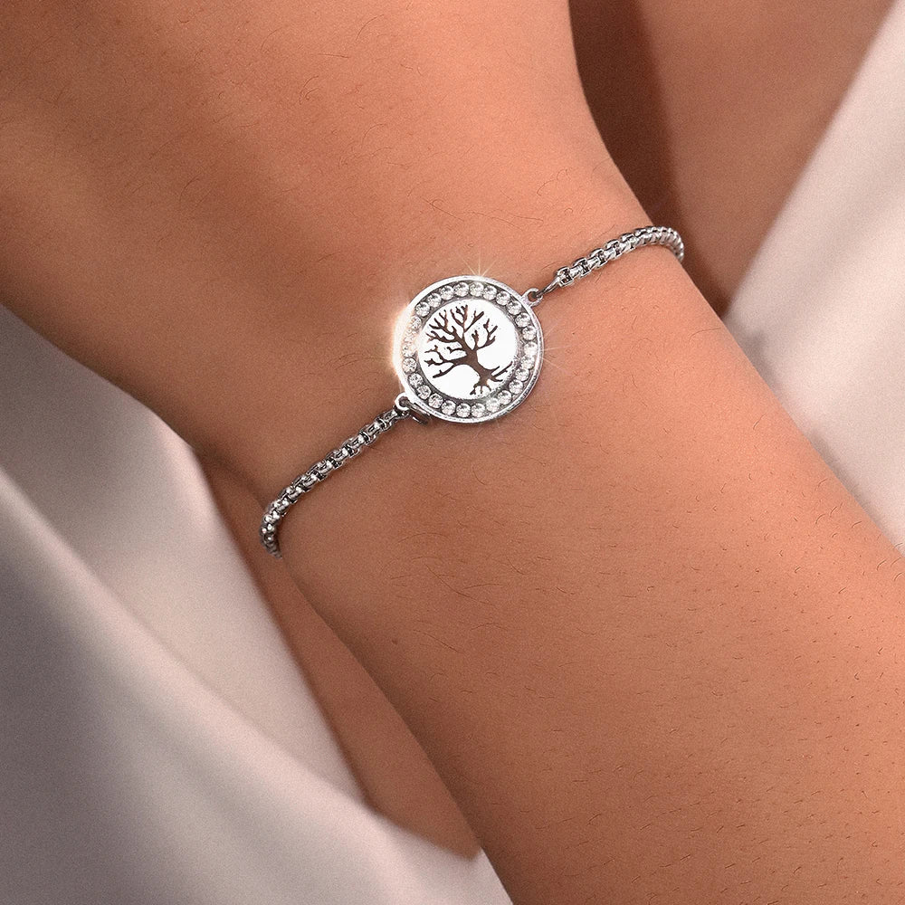Pulsera con Árbol de la Vida plata