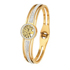 Pulsera con Árbol de la Vida y Cristal dorado