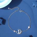 Pulsera con Gato Piedra de Luna y Circón