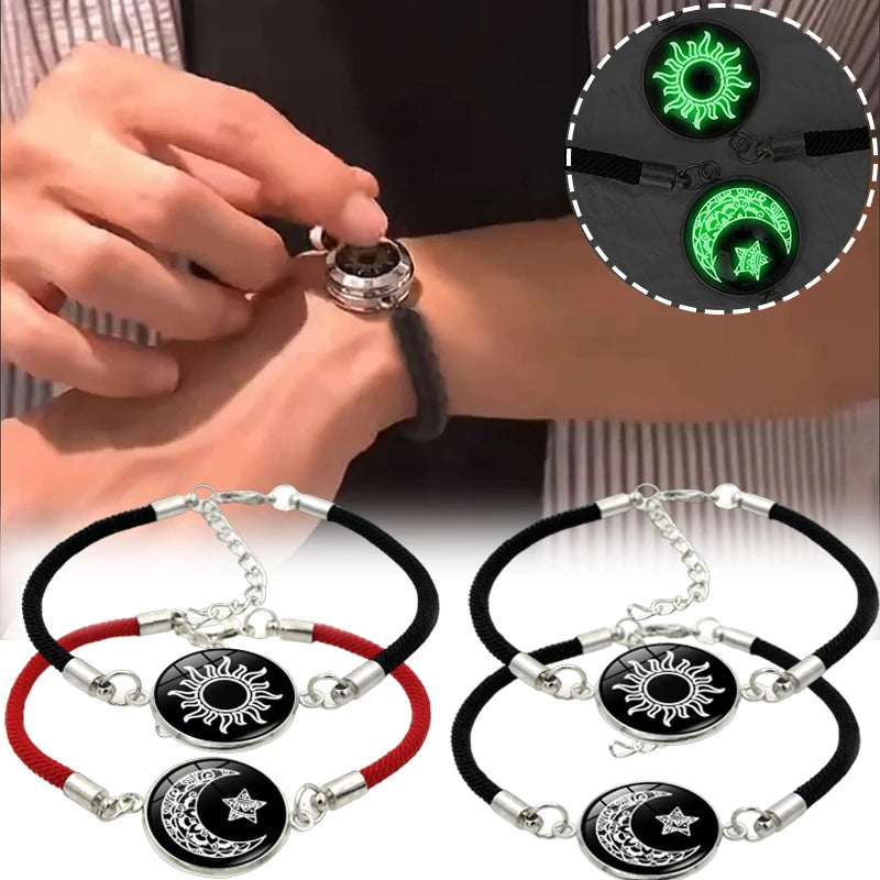 Pulsera con Media Luna y Sol Luminoso