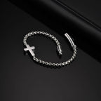 Pulsera con cruz horizontal