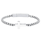 Pulsera con cruz horizontal