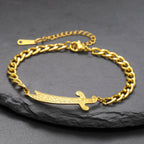Pulsera con espada Ali Zulfiqar árabe oro