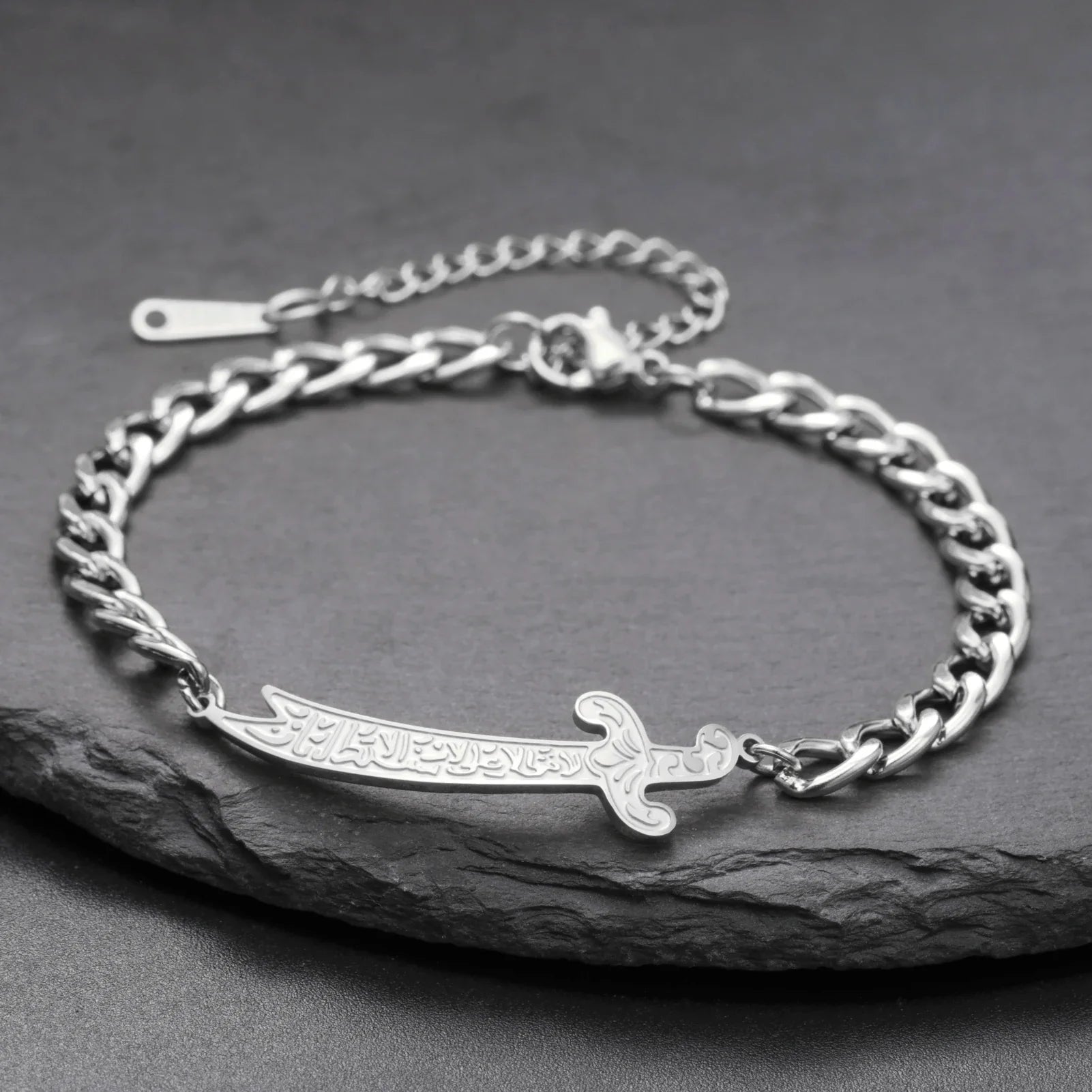 Pulsera con espada Ali Zulfiqar árabe plata